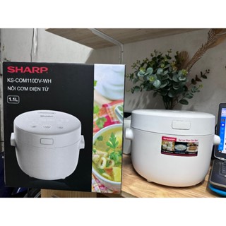 Nồi cơm điện tử gia nhiệt 3D Sharp KS-COM100DV-WH / 1.0L và KS-COM110DV-WH