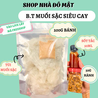  Combo bánh tráng rìa+muối sặc hành phi sốt tắc đô ăn vặt 