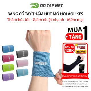 Băng Cổ Tay Thấm Mồ Hôi Aolikes Nhanh Khô, Thoáng Khí Chạy Bộ Chơi Thể Thao