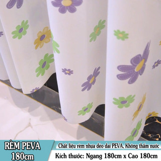 Rèm phòng tắm / Rèm cửa sổ hoa nhí 180cm x 180cm Loại 1