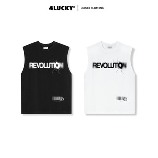 Áo Tank Top Trơn Ba Lỗ REVOLUTION 4Lucky 6701 Form Oversize Nam Nữ Unisex