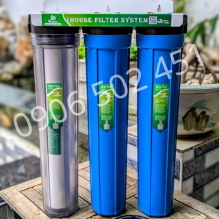 Bộ lọc nước sinh hoạt - Lọc nước thô  3 cấp ly 20INCH Chuẩn dùng cho gia đình 30a