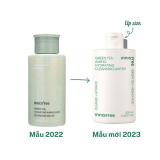 [Mới] Nước Tẩy Trang Trà Xanh INNISFREE Green Tea Hydrating Amino Cleansing Water 320ml