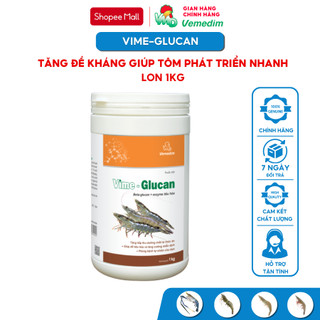 Vemedim Vime-Glucan tôm, dùng cung cấp dưỡng chất cho tôm hấp thu thức ăn, hộp 1kg
