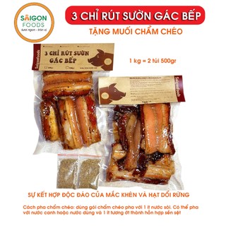 Ba chỉ heo rút sườn gác bếp -