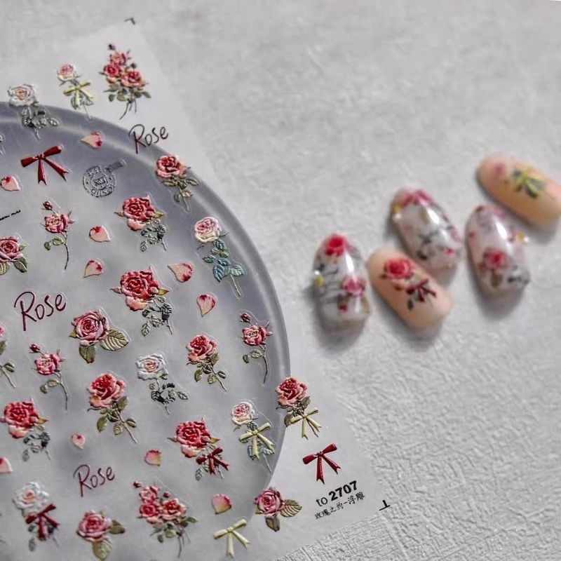 sticker nổi 5d ,sticker dán móng nails