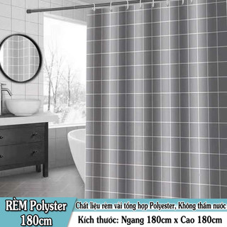 Rèm phòng tắm / Rèm cửa sổ POLYESTER 180cm x 180cm cao cấp Loại 1