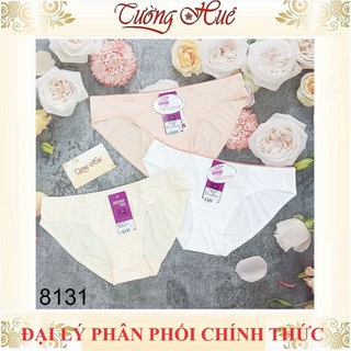 Quần lót nữ annie 8131 trơn lưng thấp lưng viền màu.