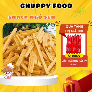 Bim bim ngó sen🎁chuppy food🎁 500g bim bim ngó sen, khoai tây que sấy giòn, ngó sen phô mai cay nhẹ