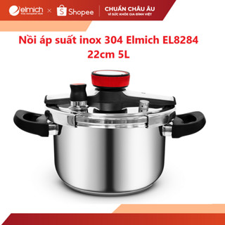 Nồi áp suất inox 304 Elmich EL8284 22cm 5L