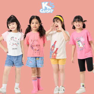Áo Phông Cộc Tay Bé Gái (2-14 tuổi) K'S CLOSET E004THS /E007THS/ KT20THS/ E018ONS / KT22THS / E028TWS / E047TWS/ OL08FOS