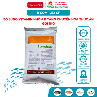 Vemedim B.Complex SF tôm cá dùng bổ sung vitamin nhóm B tăng chuyển hóa thức ăn cho tôm cá, gói 1kg