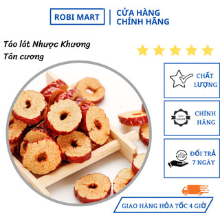 Táo lát Nhược Khương Tân Cương loại 1 ngon, ngọt, thơm, giòn, không kèm vị đắng robimart - gói 100g
