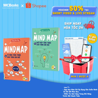 Sách - Combo Mind map tự học tiếng trung theo giáo trình hán ngữ ( Ngữ pháp + Từ vựng) - MCBooks