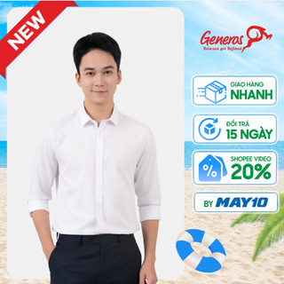 Áo sơ mi nam GENEROS ATF072 010124077MF áo sơ mi nam dài tay Slimfit ôm vừa