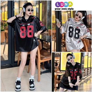 Áo thun bóng số 88 siêu hot form rộng in sắc nét, Áo thun chày cá tính đi chơi dạo phố cực cháy - LUNA