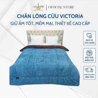 Chăn lông cừu Lasante Victoria ấm áp, mềm mại, thiết kế cao cấp sang trọng hiện đại cho phòng ngủ