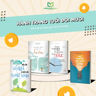 Sách: Combo Hành Trang Tuổi Đôi Mươi: Khi Bạn Đang Mơ + Bạn Càng Mạnh Mẽ  + Rồi Một Ngày Bạn Sẽ Hiểu + Mỗi Lần Vấp Ngã