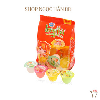 Túi thạch trái cây rau câu long hải 400g