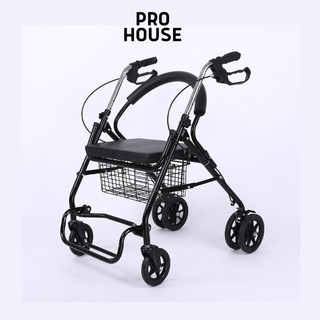 Xe đẩy tập đi 4 bánh PH227 nhập khẩu -Khung tập đi có phanh tay, giỏ đựng, ghế ngồi tiện dụng cho người già, người bệnh