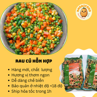 Rau củ quả hỗn hợp thích hợp làm cơm chiên, suop, salad (túi 400gr)