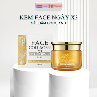 Kem face đông trùng hạ thảo 15g dưỡng da ban ngày - collagen x3 mp đông anh