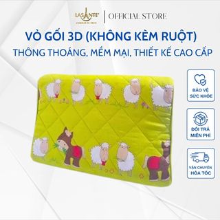 Vỏ gối 3D Springg trẻ em - người lớn chất liệu thấm hút, thoáng mát an toàn cho sức khỏe nhiều họa tiết dễ thương