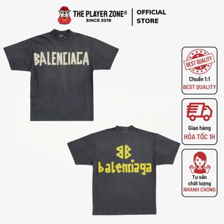 Blcg - áo thun blcg tape type t-shirt medium fit in black vintage jersey - black faded