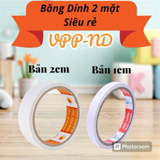SALE 10 CUỘN BĂNG DÍNH 2 MẶT LOẠI TỐT CÓ NHIỀU KEO DÍNH, HÀNG CHẤT LƯỢNG TỐT - DÙNG DÁN CÁC GIẤY NHỚ