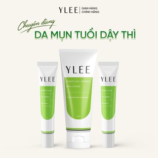 Combo 01 Sữa rửa mặt YLEE và 02 Gel giảm mụn YLEE cho da dầu mụn, da mụn tuổi dậy thì