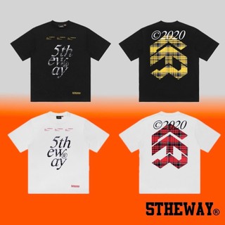 Áo thun 5THEWAY vintage flannel New Tee - BLACK