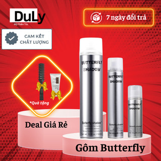 Gôm xịt tóc Butterfly Shadow 150ml 320ml 600ml Chính hãng, Gôm bạc giữ nếp tạo kiểu nam nữ