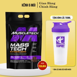 Sữa tăng cân mass tech extreme 2000 nhiều hương vị - hàng chính hãng muscletech