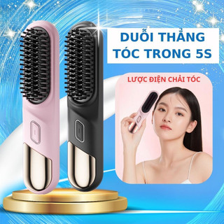 Lược điện không dây, lược điện MinHuang, gỡ rối mini, chải tóc xoăn, chăm sóc tóc suôn mượt, tạo kiểu đẹp bảo hành 12 TH