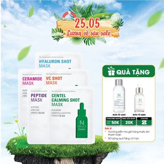 COMBO 10 Mặt Nạ Giấy Dưỡng Ẩm Chăm Sóc Da Ample: Shot Mask