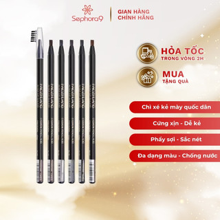 CHỐNG NƯỚC_Chì xé kẻ mày cứng xịn gảy phẩy sợi Haozhuang Eyebrow Pencil