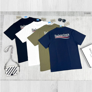 Áo thun THÊU BALEN 4 màu cotton cao cấp dày dặn form rộng nam nữ thời trang