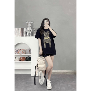 Áo thun li.fe work lw chó unisex hàng cao cấp form nam nữ chất liệu 100% cotton 2 chiều