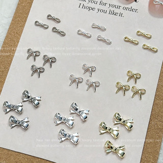 Set 10 charm nơ trang trí móng tay siêu xinh