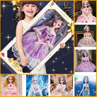 Búp Bê Barbie Cho Bé Cỡ Lớn Cao 60cm, Mắt Có Thể Nhấp Nháy, Tặng Kèm Bộ Phụ Kiện Công Chúa Cho Trẻ Em : 👗👘👕👠