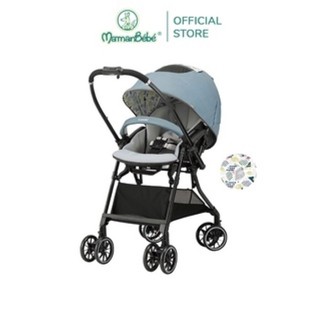 (MamanBébé chính hãng) Xe đẩy Combi Sugocal Light 4 bánh quay tự động màu xanh dương