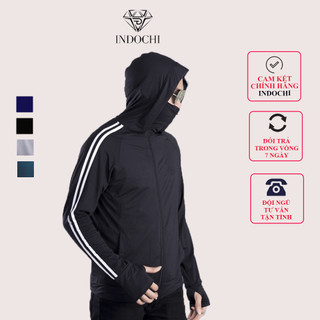 Áo chống nắng 2 lớp nam INDOCHI chống nắng chông UV tuyệt đối, Thiết kế sọc tay trẻ trung năng động