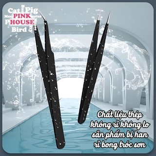 Nhíp gắn mi giả - Nhíp đầu cong - Nhíp gắn đá đính móng nail -Nhíp nail chuyên dụng cho dân làm móng