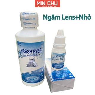 Ngâm Lens + nước nhỏ mắt chuyên dụng