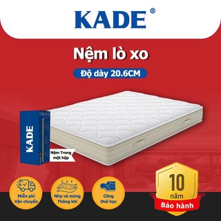 Nệm Foam lò xo 20cm KADE Home Goods Mattress Vua Đệm cao su non Lò xo túi độc lập, 2 lớp mút hoạt tính
