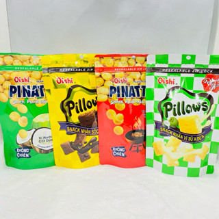  Đậu Phộng Pinattsu Oishi vị Nước Cốt Dừa  vị Mực Cay gói 85Gr 