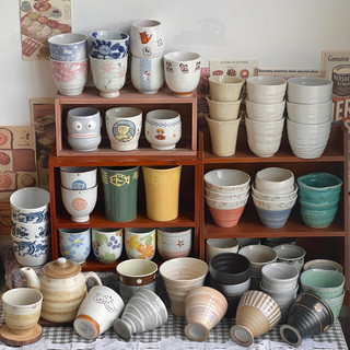Ly cốc gốm sứ nhật không quai | 2 hand | uống trà, decor, sưu tầm