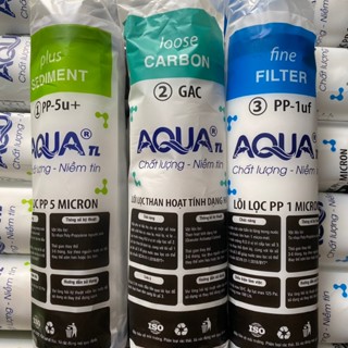 Bộ 3 lõi lọc nước Aqua lõi lọc nước 1 2 3 dành cho máy lọc nước gia đình