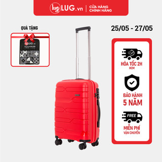 Vali Du Lịch LUG Lusetti LS802, Size20 Xách Tay, Nhựa PP Chống Bể vỡ, Hạn Chế Trầy Xước, Khóa Số TSA