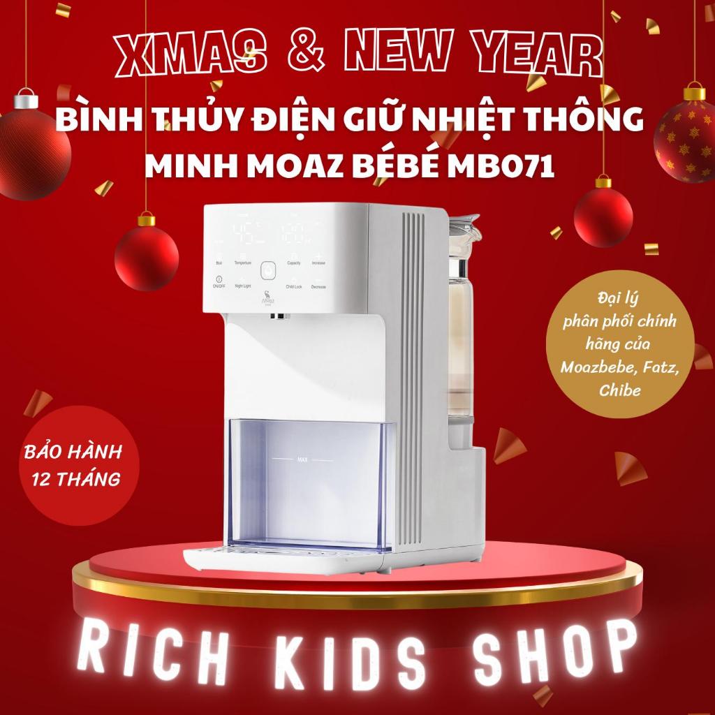 Bảo hành 12 tháng - Có hỏa tốc HCM BD - Bình thủy điện đun nước giữ nhiệt thông minh Moazbebe MB071